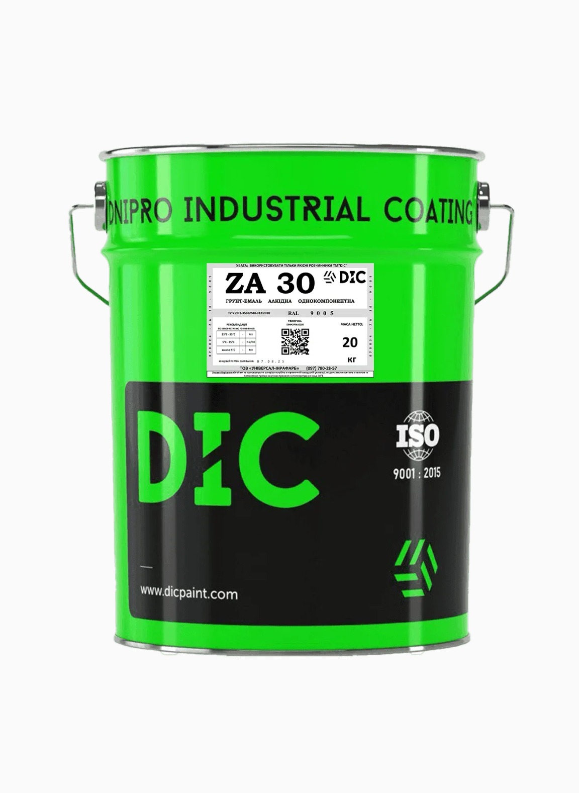 Однокомпонентна матовий Алкідна грунт-емаль ZA 30 за кольором RAL DIC